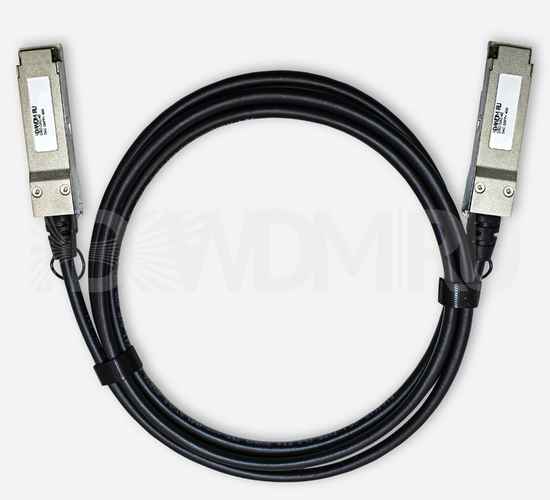 Brocade совместимый кабель Direct Attached (DAC), QSFP+, 30AWG, 40 Гб/с, 3 м